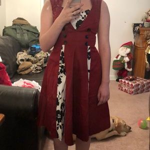 Beautiful burgundy vintage dress